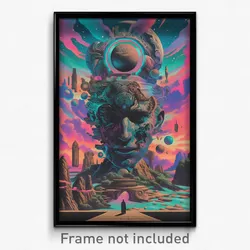 Greek Movie Poster - Attractive Gambit (Greece Psychedelic Art Retro Film Print)