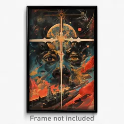 German Movie Poster - Magnificent Galaxy Battle (Germany Retro Film Art Print)