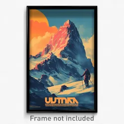 German Movie Poster - Unnatural Snowfields (Germany Retro Film Art Print)