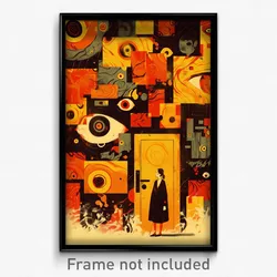 Movie Art Poster - Secret Door Knob (Psychedelic Retro Weird Film Print)