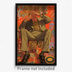Bollywood Movie Poster - Man Feeling Regret, Gray Partially Unbuttoned (Print)