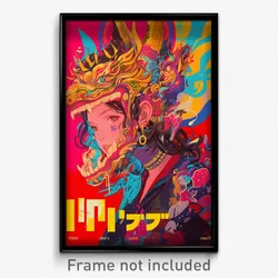 Thai Movie Poster - Digital Tower (Thailand Psychedelic Art Retro Film Print)