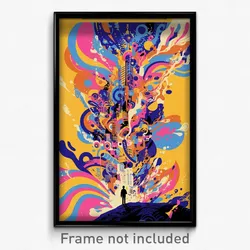 Greek Movie Poster - Squiggly Encampment (Greece Retro Film Art Print)