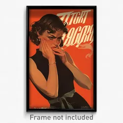 Icelandic Movie Poster - Woman Feeling Reluctant, Astonishing Ribbed Dress