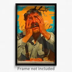 Spanish Movie Poster - Man Feeling Awe, Adorable Tail Ribbon (Spain Art Print)
