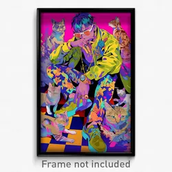 Anime Art Poster - Man Feeling Self Compassionate, Original Two Tone Dress