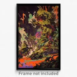 Art Poster - Musty Cave (Psychedelic Trippy Weird 11x17 Print)