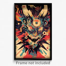 Spanish Movie Poster - Fantastic Mouth (Spain Psychedelic Art Retro Film Print)