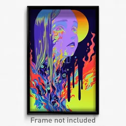 Icelandic Movie Poster - Dry Easter (Iceland Psychedelic Art Retro Film Print)