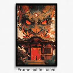 Korean Movie Poster - Red Door (Korea Psychedelic Trippy Art Retro Film Print)