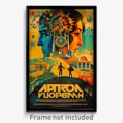 Greek Movie Poster - Busy Stronghold (Greece Psychedelic Art Retro Film Print)