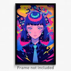 Movie Art Poster - Girl Feeling Glee, Well Groomed Blue Neckwear (Film Print)