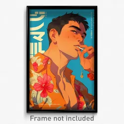 Thai Movie Poster - Man Feeling Self Pity, Glamorous Scrunchie (Art Print)
