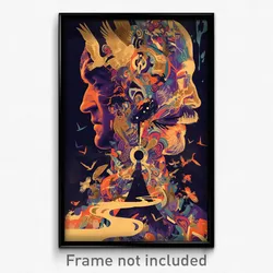 Spanish Movie Poster - Velvety Glade (Spain Psychedelic Art Retro Film Print)