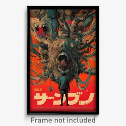 Greek Movie Poster - Man Feeling Dread, Original Leg Ribbon (Greece Art Print)