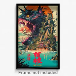 Vietnamese Movie Poster - Wild Bay (Vietnam Psychedelic Art Retro Film Print)