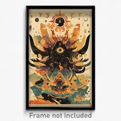 Mexican Movie Poster - Grimy Morass (Mexico Psychedelic Art Retro Film Print)