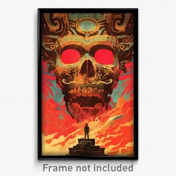 Mexican Movie Poster - Huge Sepulchre (Mexico Psychedelic Art Retro Film Print)