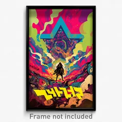 Hebrew Movie Poster - Nutty Aisle (Israel Psychedelic Art Retro Film Print)