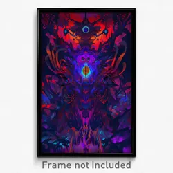Art Poster - Awesome Shield (Psychedelic Trippy Weird 11x17 Print)