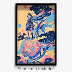 Movie Art Poster - Spotted Bailey (Psychedelic Trippy Retro Cartoon Film Print)