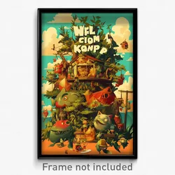 Vietnamese Movie Poster - Wild Camp (Vietnam Psychedelic Art Retro Film Print)