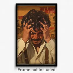 Bollywood Movie Poster - Man Feeling Stressed, Smooth Suspenders (Art Print)
