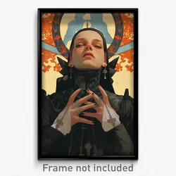 Spanish Movie Poster - Woman Feeling Grief, Strange Black Armor (Art Print)