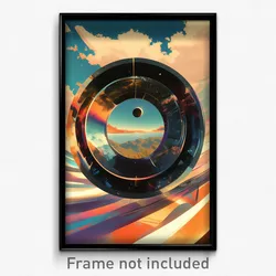 Movie Art Poster - Circular Shaft (Psychedelic Trippy Retro Cartoon Film Print)