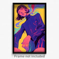 Art Poster - Man Feeling Spite Wearing Thrifty Ribbed Dress (Print)