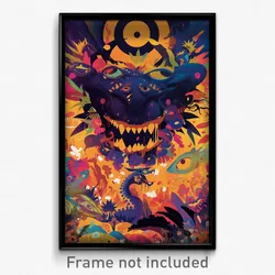 Spanish Movie Poster - Digital Marsh (Spain Psychedelic Art Retro Film Print)