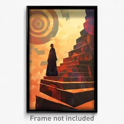 German Movie Poster - Thick Pagoda (Germany Psychedelic Art Retro Film Print)