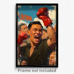 Vietnamese Movie Poster - Man Feeling Enthusiasm, Adorable Red Gloves (Print)