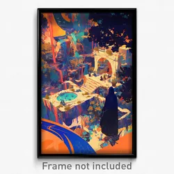 Art Poster - Cavernous Lisbon (Psychedelic Trippy Weird 11x17 Print)