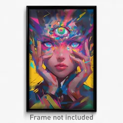 Art Poster - Clear Fest (Psychedelic Trippy Weird 11x17 Cartoon Print)
