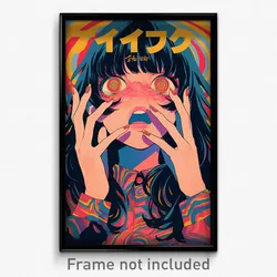 Greek Movie Poster - Girl Feeling Jubilation, Cheery Popped Collar (Art Print)