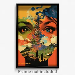 French Movie Poster - Cold Commune (France Psychedelic Art Retro Film Print)