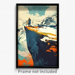 Icelandic Movie Poster - Spectacular Glacier (Iceland Retro Film Art Print)