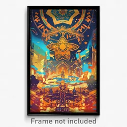 Hebrew Movie Poster - Wiry Fairground (Israel Psychedelic Art Retro Film Print)