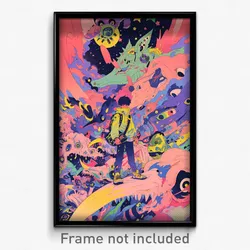 Art Poster - Tattered Territory (Psychedelic Trippy Weird 11x17 Print)