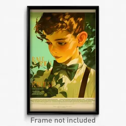 French Movie Poster - Boy Feeling Bitter Sweetness, Acclaimed Green Bowtie