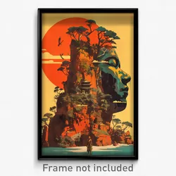 Indonesian Movie Poster - Imaginary Sandbar (Indonesia Retro Film Art Print)