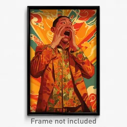 Indonesian Movie Poster - Man Feeling Alarm, Upbeat Track Suit (Art Print)