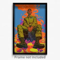 Bollywood Movie Poster - Man Feeling Distracted, Humble Ankle Boots (Art Print)