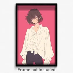 Anime Art Poster - Man Feeling Eagerness, Rectangular Frilled Shirt (Print)