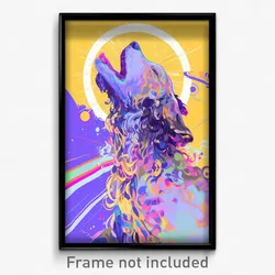Art Poster - Beloved Dog (Psychedelic Trippy Weird 11x17 Print)