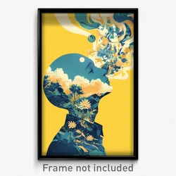 Greek Movie Poster - Boy Feeling Calmness, Cute Frilled Hat (Greece Art Print)