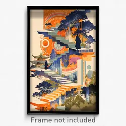 Vietnamese Movie Poster - Musty Silo (Vietnam Psychedelic Art Retro Film Print)