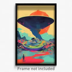 Movie Art Poster - Concrete Boat (Psychedelic Trippy Retro Cartoon Film Print)