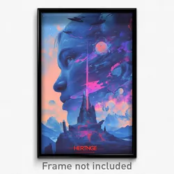 Icelandic Movie Poster - Striking Hermitage (Iceland Retro Film Art Print)